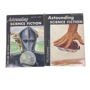 Astounding Science Fiction 1953 Two Book Bundle